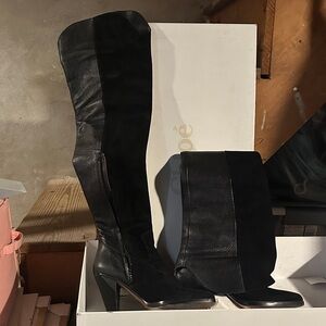 Chloe Black Over the Knee Boots